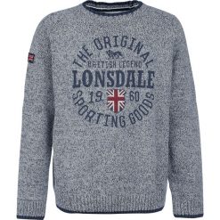 Lonsdale London Borden Bluza szary. Szare bluzy męskie rozpinane marki Lonsdale London, m, z aplikacjami, prążkowane. Za 244,90 zł.