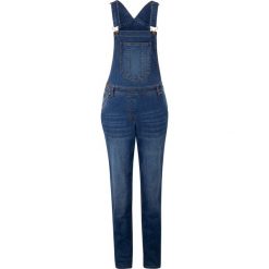 Ogrodniczki dżinsowe WIDE bonprix niebieski "stone”. Niebieskie jeansy damskie bonprix. Za 134,99 zł.
