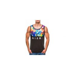 BOKSERKA MĘSKA Z NADRUKIEM S779 - CZARNA. Czarne t-shirty męskie producent niezdefiniowany, s, z nadrukiem. Za 19,99 zł.