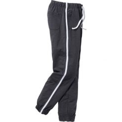 Spodnie sportowe bonprix antracytowy melanż. Szare spodnie męskie bonprix, s, w paski, sportowe. Za 69,99 zł.
