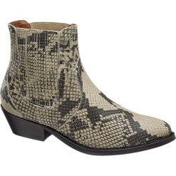 Botki damskie Catwalk szare. Szare botki damskie marki Catwalk, ze skóry, wizytowe, bez obcasa, na obcasie, bez zapięcia. Za 299,90 zł.