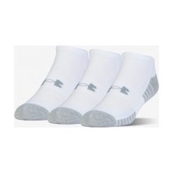 Under Armour HeatGear® 3-pack Skarpetki Biały. Białe skarpetki męskie Under Armour, bez wzorów, z elastanu. Za 59,95 zł.