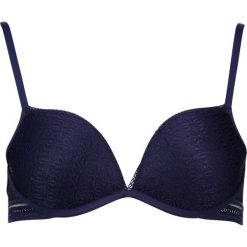 Biustonosze bardotka: Biustonosz push-up "Geo Chic" w kolorze granatowym