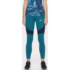 Legginsy treningowe damskie. Legginsy damskie 4f, bez wzorów, z dzianiny. Za 149,99 zł.