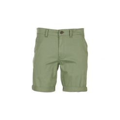 Szorty i Bermudy Tommy Jeans LUZAS. Zielone bermudy męskie marki Tommy Jeans, z jeansu. Za 247,20 zł.