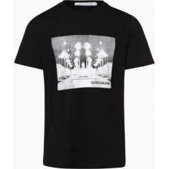Calvin Klein Jeans - T-shirt męski, czarny. Czarne t-shirty męskie marki Calvin Klein Jeans, s, z nadrukiem, z jeansu, bez kołnierzyka. Za 179,95 zł.