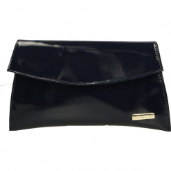 Torebka - K63242 V NAVY. Niebieskie torebki klasyczne damskie Venezia, ze skóry. Za 249,00 zł.