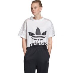 Adidas Originals Koszulka Biały. Białe koszulki damskie adidas Originals, s, z nadrukiem, z bawełny, bez kołnierzyka. Za 119,95 zł.