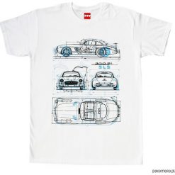 Koszulka MERCEDES GULLWING WHITE. Białe bluzki damskie Pakamera, z nadrukiem. Za 77,00 zł.
