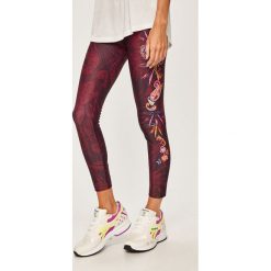 Desigual Sport - Legginsy. Fioletowe spodnie damskie Desigual Sport, s, bez wzorów, z elastanu. Za 249,90 zł.