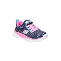 Buty Dziecko Skechers 83017L-NVPK. Niebieskie trampki dziewczęce Skechers, bez wzorów, bez zapięcia. Za 201,86 zł.