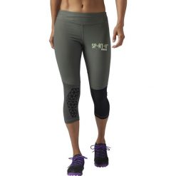 Legginsy Reebok Spartan Capri W Czarno-Szare. Spodnie damskie Reebok. Za 169,99 zł.