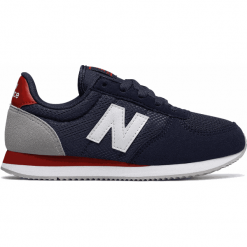 New Balance KL220C2Y. Czarne buty sportowe dziewczęce marki New Balance, na lato, z materiału. W wyprzedaży za 129,99 zł.