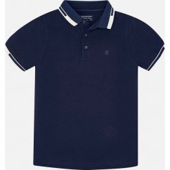 Mayoral - Polo dziecięce 128-172 cm. Niebieskie t-shirty chłopięce Mayoral, bez wzorów, z elastanu, z krótkim rękawem. W wyprzedaży za 54,90 zł.