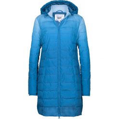 Kurtka pikowana w cieniowanym kolorze bonprix lazurowo-pudrowy niebieski. Niebieskie kurtki damskie bonprix, bez wzorów, bez kaptura. Za 159,99 zł.