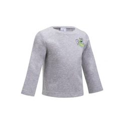 Bluza 100 Gym. Szare bluzy dziewczęce DOMYOS, z nadrukiem. W wyprzedaży za 18,99 zł.