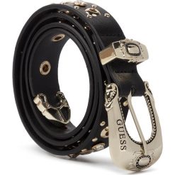 Pasek Damski GUESS - Not Coordinated Belts BW7214 P9325 BLA. Czarne paski damskie Guess, w paski, ze skóry ekologicznej. Za 279,00 zł.