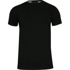 Czarny T-shirt Męski, Krótki Rękaw -Just Yuppi- Koszulka, BASIC, Jednokolorowa, U-Neck TSJTYUP6231kol2czarnyU. Czarne koszulki męskie Just Yuppi, m, bez wzorów, z tkaniny, casualowe, bez kołnierzyka, krótkie. Za 39,90 zł.