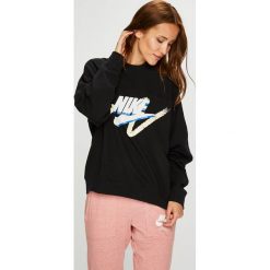Nike Sportswear - Bluza. Czarne bluzy damskie Nike Sportswear, s, z nadrukiem, z bawełny, bez rękawów, bez kaptura. W wyprzedaży za 239,90 zł.