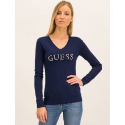 Sweter Guess W94R70 Z2760. Szare swetry damskie Guess, m, z aplikacjami, klasyczne, bez rękawów, bez kaptura. W wyprzedaży za 169,00 zł.