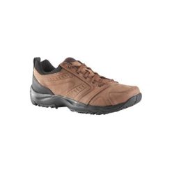 Skórzane buty męskie do szybkiego marszu Nakuru Confort brązowe. Pomarańczowe buty sportowe męskie marki NEWFEEL, z poliesteru, bez zapięcia, trekkingowe. Za 249,99 zł.