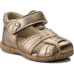 Sandały PRIMIGI - 1406033 Taupe. Żółte sandały dziewczęce Primigi, ze skóry, na rzepy. W wyprzedaży za 169,00 zł.