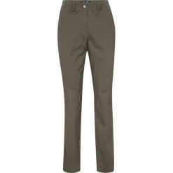 Spodnie chino ze szwami dzielącymi bonprix ciemnooliwkowy. Zielone spodnie damskie bonprix, w paski. Za 109,99 zł.