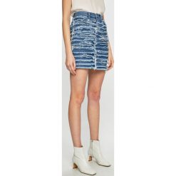 Levi's Made & Crafted - Spódnica. Niebieskie spódniczki damskie Levi's® Made & Crafted, s, bez wzorów, z bawełny, z podwyższonym stanem, mini, ołówkowe. Za 499,90 zł.