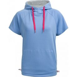 Bluza damska BLD603 - niebieski - Outhorn. Niebieskie bluzy damskie marki Outhorn, na lato, bez wzorów, z bawełny, bez rękawów, bez kaptura. W wyprzedaży za 49,99 zł.