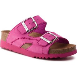 Klapki SCHOLL - Moldava Wedge Ad F25081 2172 360 Total Fuchsia. Różowe klapki damskie Scholl, z aplikacjami, ze skóry. Za 259,00 zł.