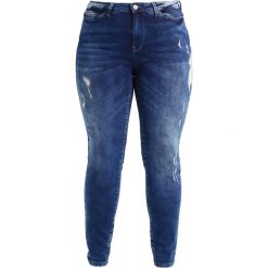 Boyfriendy damskie: Junarose JRFIVE DESTROYED Jeansy Slim fit dark blue denim