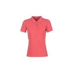Koszulki polo z krótkim rękawem Benetton MALOLA. Różowe koszulki damskie Benetton, s, bez wzorów, z krótkim rękawem. Za 71,20 zł.