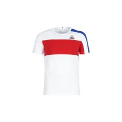 T-shirty z krótkim rękawem Le Coq Sportif TRI Tee N°6 M. Białe t-shirty męskie le coq sportif, s, bez wzorów, bez kołnierzyka, krótkie. Za 135,20 zł.