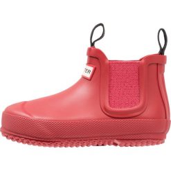 Buty zimowe damskie: Hunter FLAT SOLE CHELSEA Kalosze military red