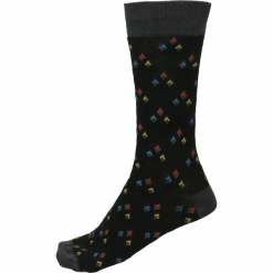 Skarpety unisex. Czarne skarpetki męskie Gino Rossi, z bawełny. Za 19,90 zł.