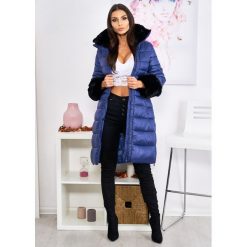 Premium Cavalli Kurtka Płaszcz Puch Kolor Blue S. Niebieskie kurtki damskie LIGARI, s, bez wzorów, z bawełny. Za 399,00 zł.