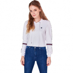 Bluza w kolorze białym. Białe bluzy damskie marki Camel Active, Auden Cavill, l. W wyprzedaży za 124,95 zł.