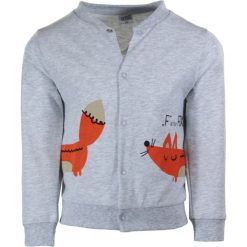 TXM BLUZA NIEMOWLĘCA CHŁOPIĘCA SPORT 98 JASNY SZARY MELANŻOWY. Szare bluzy niemowlęce TXM, bez wzorów, sportowe, bez rękawów, bez kaptura. Za 24,99 zł.