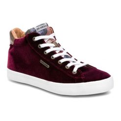 Sneakersy w kolorze bordowym. Czerwone sneakersy damskie Melissa, Pepe Jeans, z materiału. W wyprzedaży za 139,95 zł.