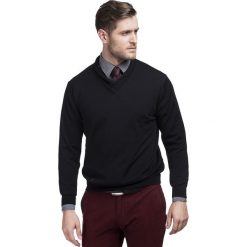 Sweter ROCCO 15-61SR. Czarne swetry męskie Giacomo Conti, na zimę, m, bez wzorów, z wełny, bez kołnierzyka, bez kaptura. Za 299,00 zł.