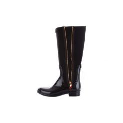 Kozaki Tommy Hilfiger FW03564. Czarne buty zimowe damskie TOMMY HILFIGER. Za 575,45 zł.