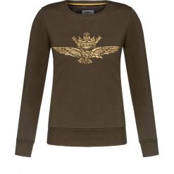 Bluza AERONAUTICA MILITARE Zielony. Zielone bluzy damskie marki Aeronautica Militare, bez wzorów, bez rękawów, bez kaptura. W wyprzedaży za 235,00 zł.