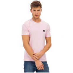 Galvanni T-Shirt Męski Wawe Xl Jasnoróżowy. Różowe koszulki męskie GALVANNI, xl, bez wzorów, bez kołnierzyka. Za 109,00 zł.