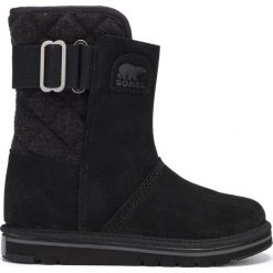 Sorel Newbie™ Śniegowce Czarny. Czarne śniegowce damskie Sorel, na zimę, ze skóry, bez zapięcia. Za 447,95 zł.