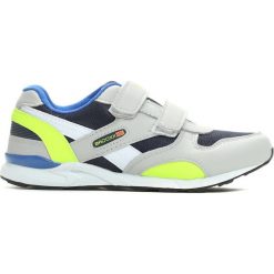 Buty sportowe chłopięce: Szaro-Zielone Buty Sportowe Velcro Time