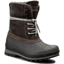 Śniegowce NAPAPIJRI - Greta 13741530 Dark Grey N88. Szare kozaki damskie Napapijri, ze skóry, bez zapięcia. W wyprzedaży za 519,00 zł.