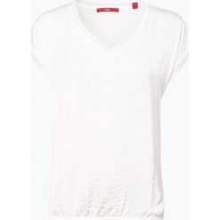 S.Oliver Casual - T-shirt damski, beżowy. Brązowe t-shirty damskie s.Oliver Casual, s, bez wzorów, z materiału, casualowe, bez kołnierzyka. Za 79,95 zł.
