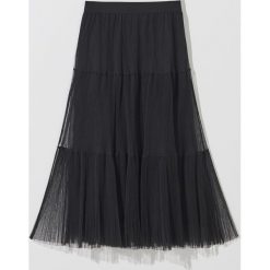 Spódnica midi z dzianiny mesh -. Spódniczki damskie Mohito, bez wzorów, z dzianiny, midi. Za 99,99 zł.
