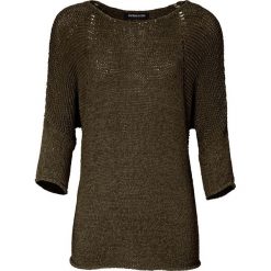 Swetry klasyczne damskie: Sweter w kolorze khaki