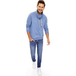 Bluzy męskie: BLUZA NIEROZPINANA MĘSKA Z GOLFEM
